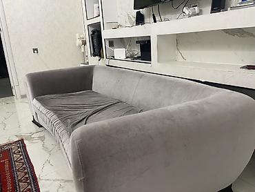 Divanlar: Mebel: Yumşaq divan - Rəng: Boz (tünt-boz tonlarda) - Üslub: Enli — 5