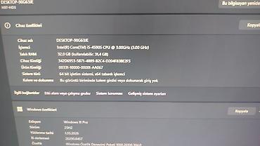 Masaüstü kompüterlər və iş stansiyaları: Masaüstü kompüter seti - Prosessor: Intel Core i5‑4590S, 4 nüvə, 3.0 — 9