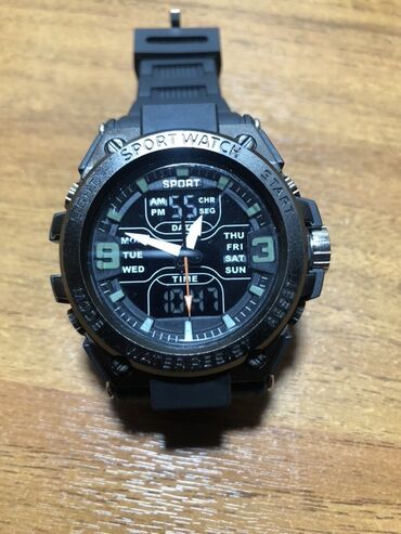 брендовые кошельки: Спорттук сааттар саат, Таймер жана секунда өлчөгүч, Суу өткөрбөөчү, Унисекс