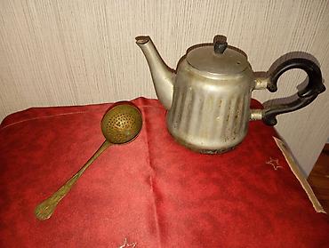 padnos desti: Çay dəsti, rəng - Gümüşü, Metal — 1