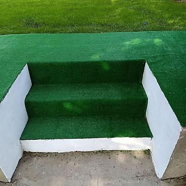 Döşəmə: Süni ot örtüyü – terras, kafe/veranda, eyvan, həyət, pilləkən və — 3