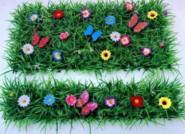 одежда для бокса: 🌸 Создай весеннее настроение с нашей декоративной травяной панелью! 🌿