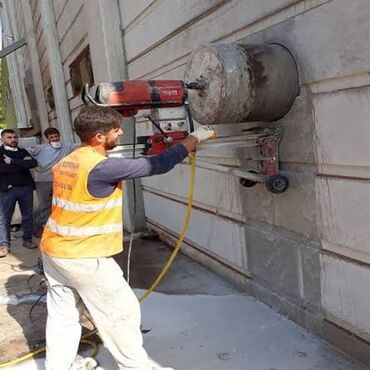 Beton işləri: #Betonkesme #betondeşmə Beton kubik kərpic - dən kəsim deşim — 5