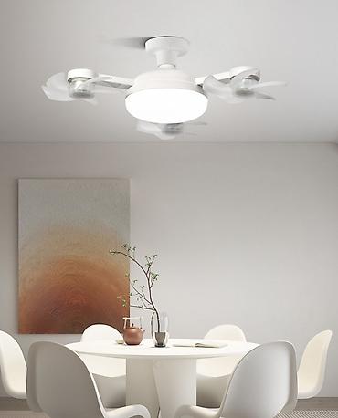 tavan sərinkeş: 3 Qanadlı 15 Pərli Pultlu Tavan sərinkeşi + LED Lampa 50W . ❄️ — 8