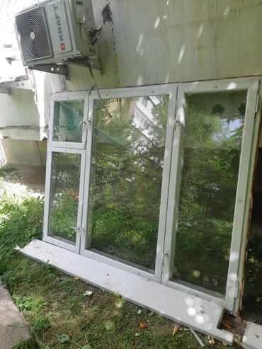деревянная мозаика: Деревянное готовое окно, 175 * 195, Б/у, Без установки