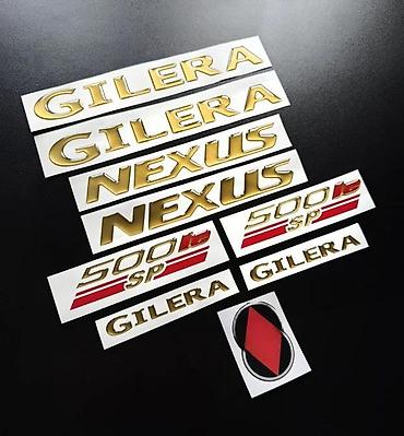 cebad cene: Gilera nexus 500ie 3d stikeri zlatni - stik za motore - 2701 📌 opis — 2