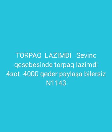 mingecevirde ucuz torpaqlar: 4 sot
