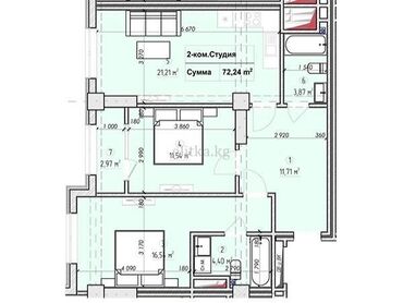 Продажа квартир: 3 комнаты, 72 м², Элитка, 14 этаж, ПСО (под самоотделку)