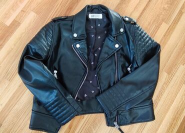 jakne s oliver: H&M, Leather jacket, 134-140