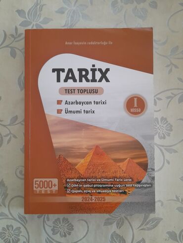Anar İsayev tarix test toplusu 1ci hissə 2024-2025(ən son nəşrdir)