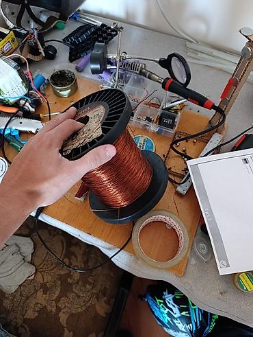 0,65 mm-lik emallı mis məftil. Motor,texnika,electronica servisi üçün