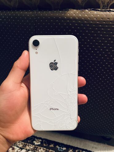 айфон xr ош: IPhone Xr, Колдонулган, 64 ГБ, Ак, Заряддоочу түзүлүш, Каптама, 80 %