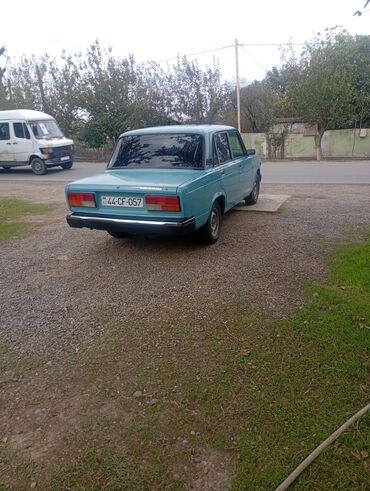 VAZ (LADA): VAZ 2107 sedan - Kuzov: 4 qapılı sedan, mavi rəng - Ön və arxa xrom — 6