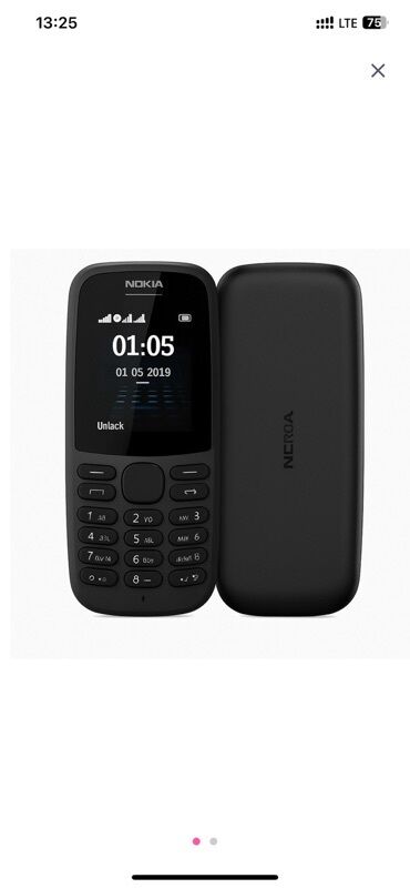 телефон fly iq4501 evo energie 4: Nokia 105 4G, < 2 GB Memory Capacity, rəng - Qara, Düyməli