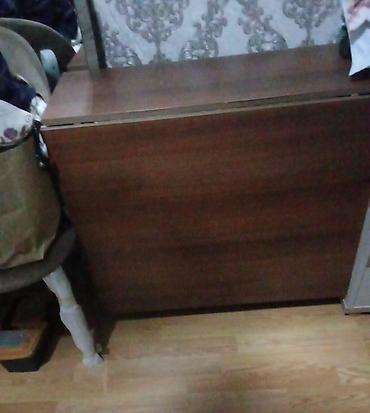 yığılıb açılan stol: Açılıb-bağlanan “kəpənək” masa - Material: ağac teksturalı laminat — 1