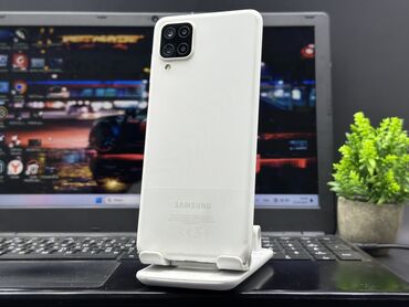 Oppo: Samsung Galaxy A12, Б/у, 64 ГБ, цвет - Белый, 2 SIM