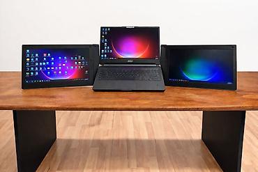 samsung 17: Portativ üçlü ekran aksesuarı – noutbuklar üçün genişlənən iki yan — 2