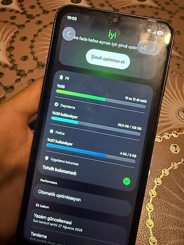 samsung s 10: Samsung Galaxy A16, 128 GB, rəng - Qara, Barmaq izi — 3