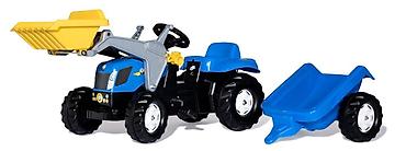 paradajz igracka: Traktor RollyKid New Holland sa utovarivačem i prikolicom Šifra — 1