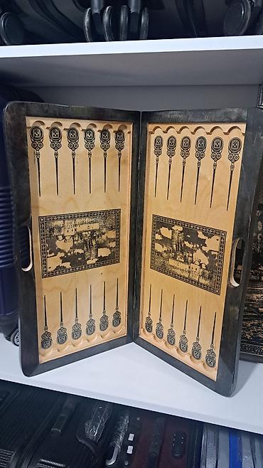 Nərdlər: Ağacdan hazırlanmış bakqamon (nard) dəsti - Material: təbii ağac — 2