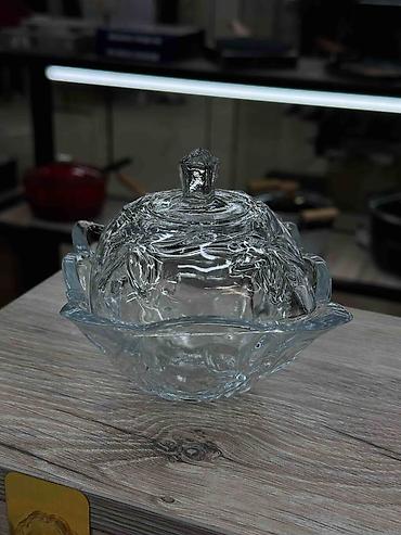 конфетница: Стеклянные сахарницы/конфетницы с крышкой - Бренд: Kaveh (Glass — 6