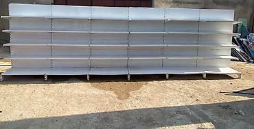 Mağaza avadanlıqları paketi - İki tərəfli metal ticarət rəfi: modul