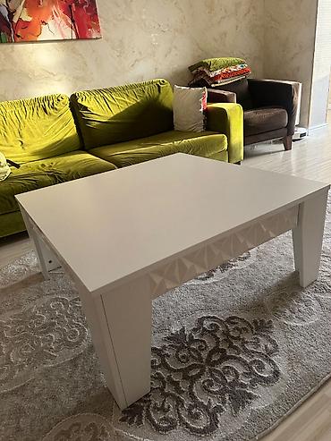 Mebel: Jurnal masası, İşlənmiş, Açılmayan, Kvadrat masa — 2
