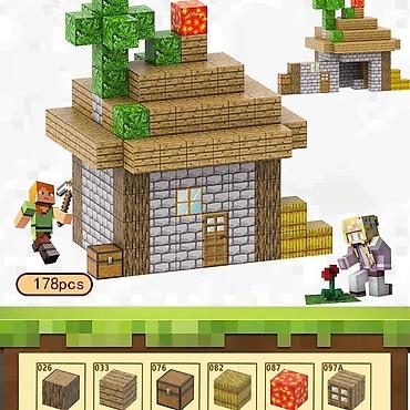 Игрушки: 🧲 Магнитные кубики Minecraft 554 шт + 15 минифигурок- 4150 сом 538 шт — 1