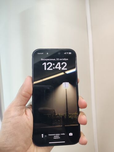 iphone 14pro mex telefon: IPhone 14 Pro, 512 GB, Qara, Simsiz şarj, Face ID