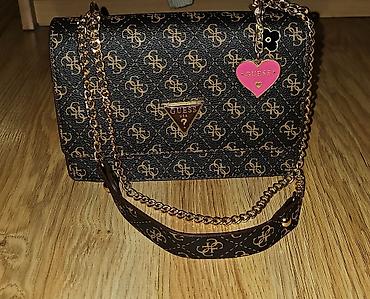 Modni rančevi: GUESS LOUISS VUITTON MICHAEL KORS. Elegantne damske torbe – crna — 23