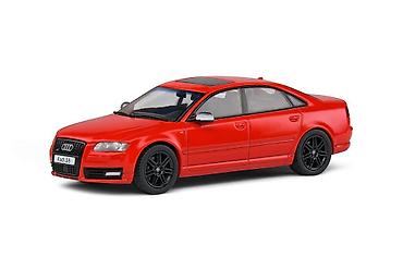 replika: ❤️🖤 Audi S8 (D3) – 2010 – Crvena sa crnom linijom – 1:43 – Solido — 1