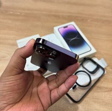 14 pro max 2 ci el: IPhone 14 Pro, 128 GB, Deep Purple, Zəmanət, Barmaq izi, Simsiz şarj