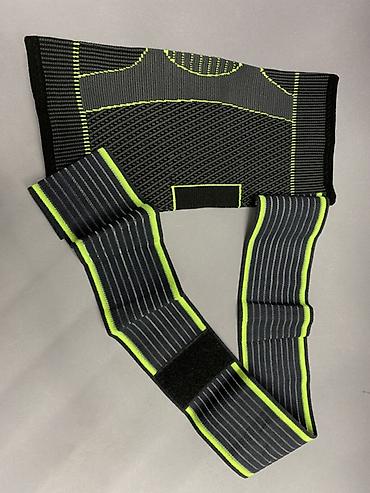 надколенник: Эластичный наколенник Knee Support с дополнительным ремнём фиксации - — 4