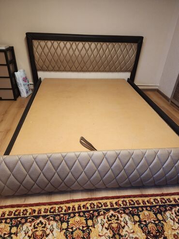 детская кровать шкаф стол в одном: Двуспальная кровать с мягким изголовьем - Размер спального места