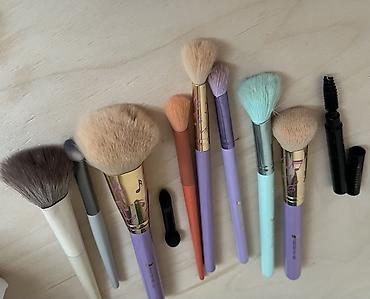 makyaj çantası: Qarışıq fırçalar 🔜 tonal krem konsilır rumyana ten highlighter qaş — 3