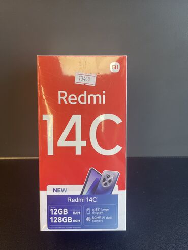 Redmi: Redmi, Redmi 14C, Новый, цвет - Черный, 2 SIM