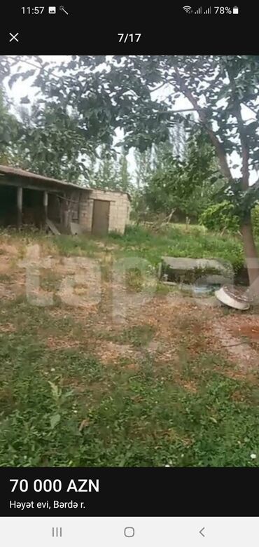 Həyət evləri və villaların satışı: TECİLİ Berde rayon hacìlar kendi yola yaxın 4 otaq zal heyetyani bag — 5