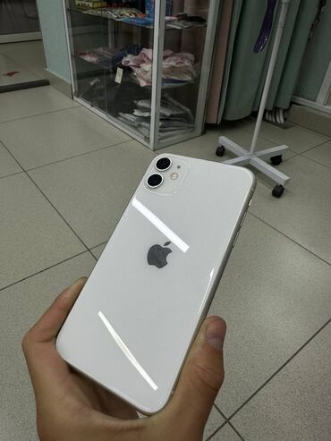 микрофоны в аренду: IPhone 11, Б/у, 128 ГБ, Белый, Защитное стекло, Чехол, Коробка, 100 %