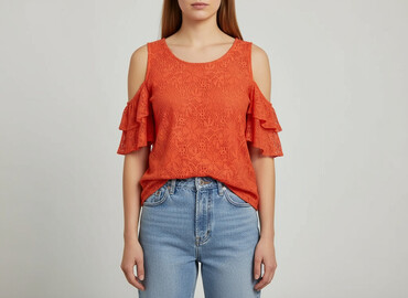 koszulka croop: Women's blouse, size M