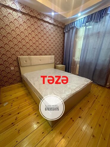 lalafo yataq mebelleri: Новый, Двуспальная кровать, Без подьемного механизма, С матрасом, Без выдвижных ящиков, Азербайджан