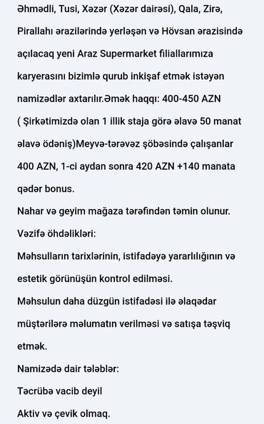 gecə növbəsi iş elanları 2023: Daha etraflı vp aktivdir