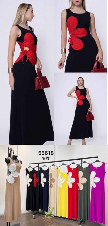 vintage haljina: S (EU 36), M (EU 38), L (EU 40), bоја - Šareno, Drugi stil, Drugi tip rukava