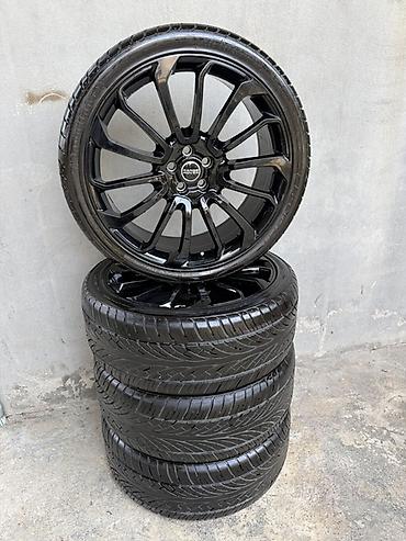 p4 disk: Range Rover üçün orijinal qara parıltılı disklər və şin komplekti - 4 — 2