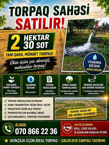 Torpaq sahələrinin satışı: Kənd təsərrüfatı — 14
