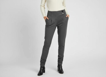skórzane spodnie mohito: Material trousers for women, size M