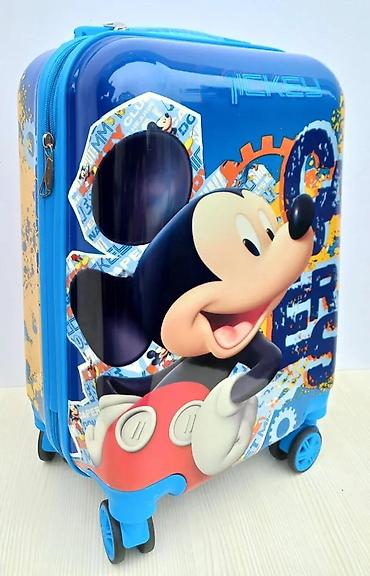 Rančevi, torbe i koferi: Dečiji kofer na točkiće – motiv Mickey Mouse - Tvrda školjka sa — 2