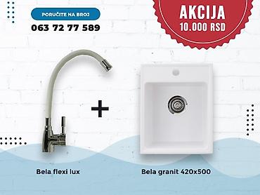 Sudopere: Setovi sudopere i slavine – granitne kade + moderne baterije - Set 1 — 7