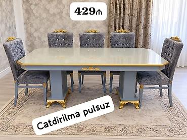masa satisi: Masa desti satilir 6 stulladir. 430 azn unvan H.Aslanov catdirilma — 1