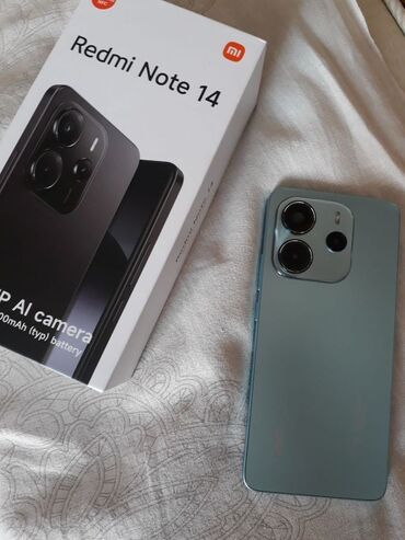 телефоны nokia: Redmi, Redmi Note 14, Колдонулган, 256 ГБ, түсү - Көгүлтүр