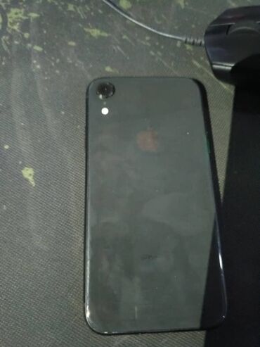 IPhone Xr, Б/у, 64 ГБ, Черный, Зарядное устройство, Защитное стекло, Чехол
